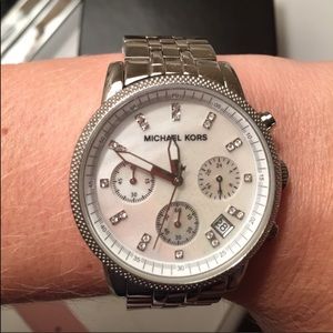 Michael Kors Silvertone Watch